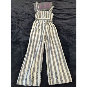 NWOT Skylar Madison Cream Pinstriped Onesie S